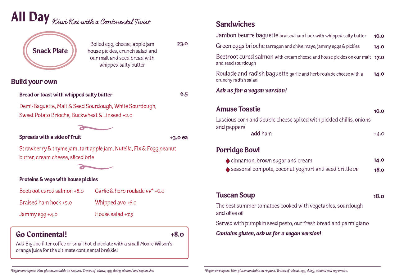 All-day and hot food